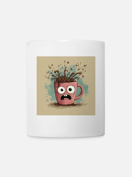 Caffeinated Chaos - Tasse - Weiß