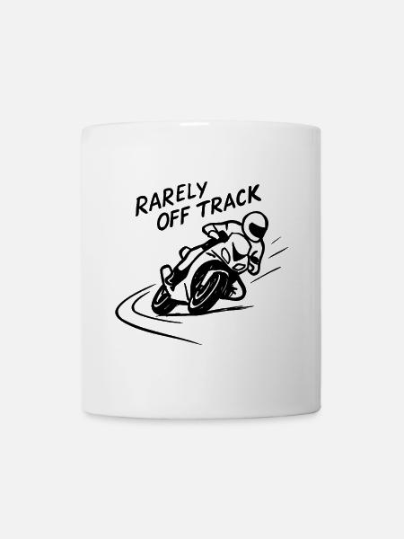 rarely off track - Tasse - Weiß