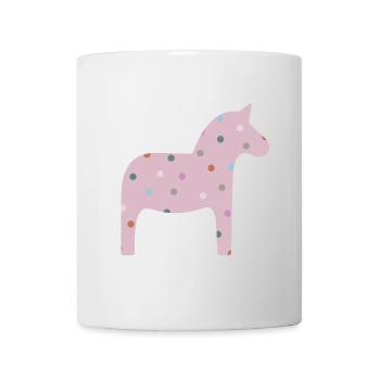 Dala Horse Dots Dots Scandinavian Decoration Scandinavian - Mug - white - Front