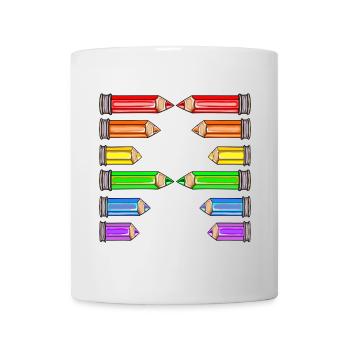 LETTER A NAME SCHOOL CRAYONS - Mug - white - Front