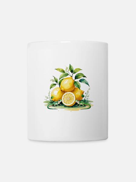Lemons & Lizards - Fruit Meets Wilderness - Mug - white