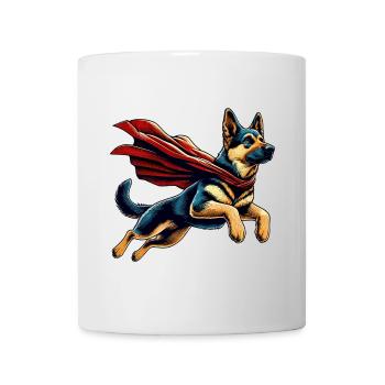 Super Dog German Shepherd Cape Gift - Mug - white - Front