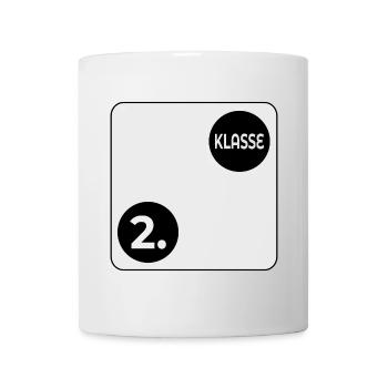 Grundschule 2. Klasse - SPIELWÜRFEL - Tasse - Weiß - Vorne