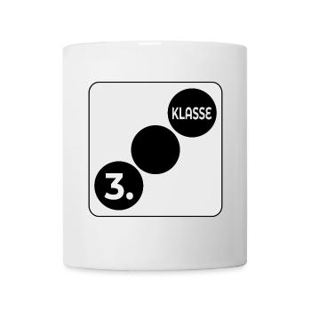 3. Klasse Schulklasse Würfel - Tasse - Weiß - Vorne