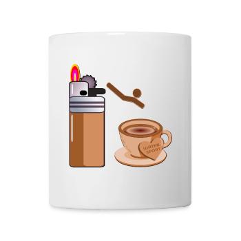 WATERSPORT SMOKING SWIM COFFEE - Mug - white - Front