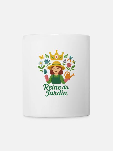 Reine du jardin - Mug blanc - blanc