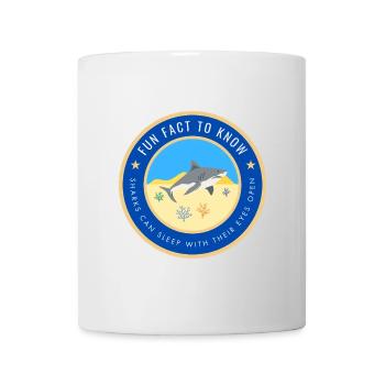 Sharks can sleep with their eyes open - Mug - white - Front