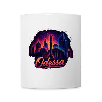 Ville d’Odessa Ukraine Perle au bord de la mer Cadeau - Mug blanc - blanc - Devant