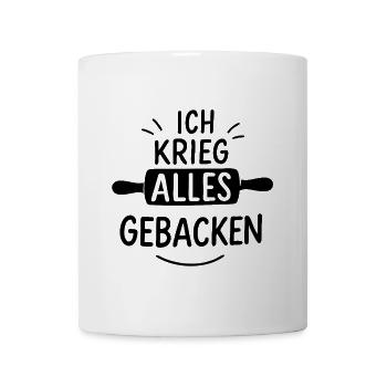ich krieg alles gebacken backerei konditorei - Tasse - Weiß - Vorne