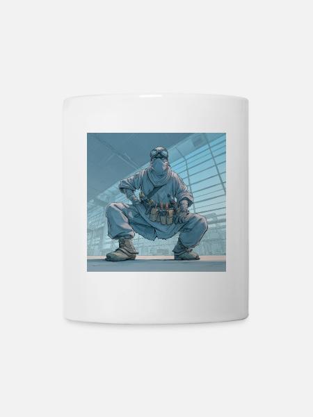 Facility Ninja – Niemand sieht mich, aber alles lä - Tasse - Weiß