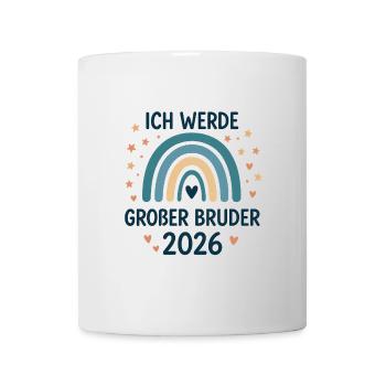 Ich werde großer Bruder 2026 - Tasse - Weiß - Vorne