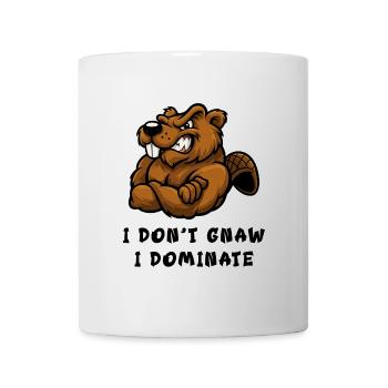 I don't nibble, I dominate - Mug - white - Front