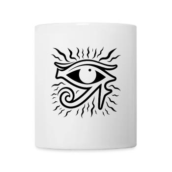 Symbole de l’œil d’Horus en Égypte - Mug blanc - blanc - Devant