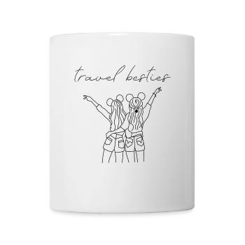 Travel Besties – Abenteuer im Doppelpack - Tasse - Weiß - Vorne