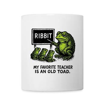 Lomu Frog Teaching Class Illustration - Mug - white - Front