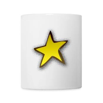 Stern modern | star - Tasse - Weiß - Vorne