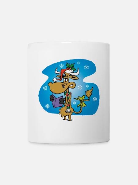 Cow Santa Claus *funny* - Tasse - Weiß