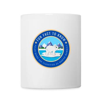 Polar Bears are classified as marine mammals - Mug - white - Front