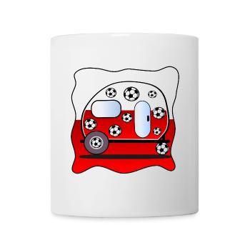 Camping de football Pologne - Mug blanc - blanc - Devant