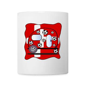 Football Camping Denmark - Mug - white - Front