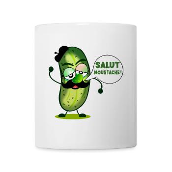 HI MUSTACHE PICKLES - Mug - white - Front