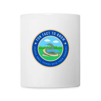 Snakes smell things with their tongues - Mug - white - Front