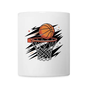Ich liebe Basketball - Tasse - Weiß - Vorne