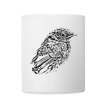Vogel - Tasse - Weiß - Vorne