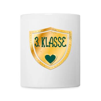 3. Klasse Grundschule - Grundschüler Drittklässler - Tasse - Weiß - Vorne