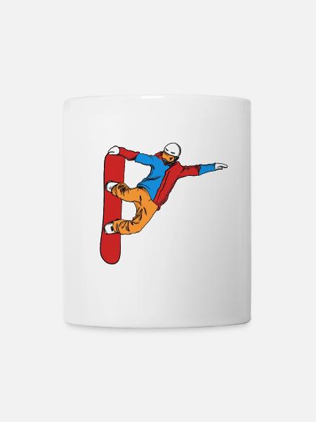 Snowboarder - Tasse - Weiß