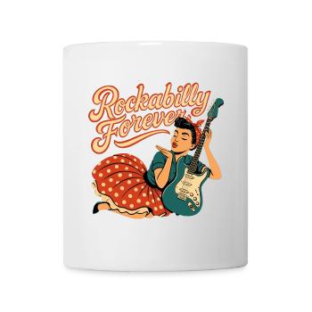 Rockabilly Forever Air Kiss Woman 50s Gift - Mug - white - Front