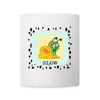 LANGSAME SCHNECKE - Tasse - Weiß - Vorne