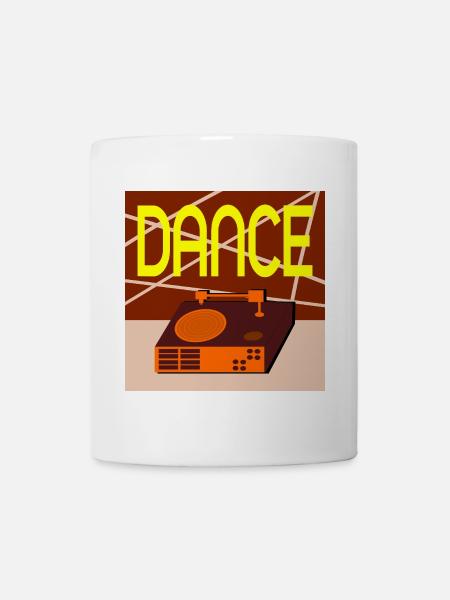 VINYL RECORD MUSIC RETRO DANCING - Mug - white