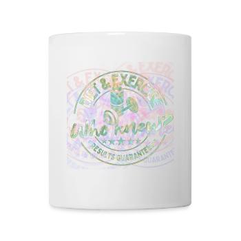 Diet & Exercise, who knew gym motivation humor - Mug - white - Front