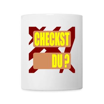 CHECKST DU WORTSCHATZ - Tasse - Weiß - Vorne