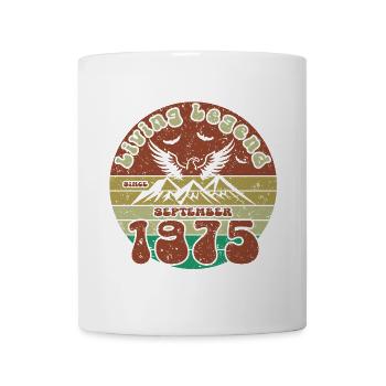 50. Geburtstag Living Legend since VIN 09/1975 - Tasse - Weiß - Vorne