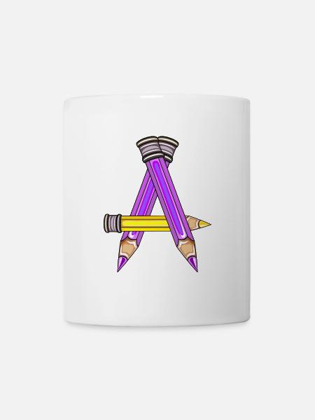 SCHULKIND BUCHSTABE A - Tasse - Weiß