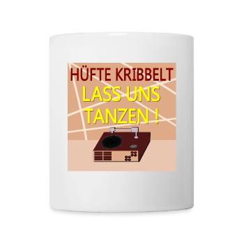 TÄNZER SPRÜCHE TANZEN SCHALLPLATTE - Tasse - Weiß - Vorne