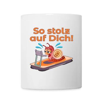 SCHNECKENTEMPO LAUFBAND LAUFEN - Tasse - Weiß - Vorne