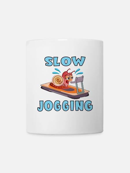 JOGGING LENT ESCARGOT - Mug blanc - blanc