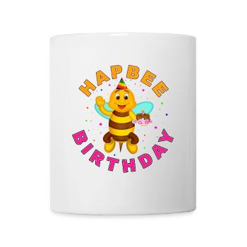 Joyeux anniversaire avec texte - Mug blanc - blanc - Devant