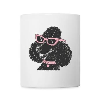 Drôle de caniche - Mug blanc - blanc - Devant