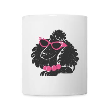 Drôle de caniche - Mug blanc - blanc - Devant