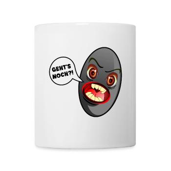 SCHWARZE OLIVE - WUT - Tasse - Weiß - Vorne