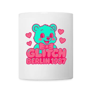 Glitch Berlin Supercute - Tasse - Weiß - Vorne
