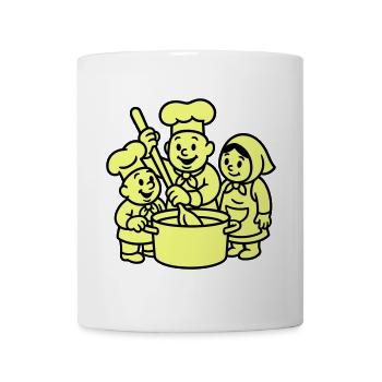 Trois chefs mignons - Mug blanc - blanc - Devant