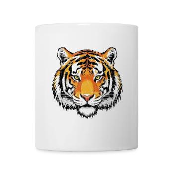 Fascination tiger head in vintage style - Mug - white - Front