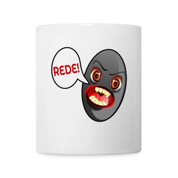JUGENDSPRACHE REDE SCHWARZE OLIVE - Tasse - Weiß - Vorne