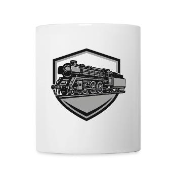 Steam Locomotive Emblem - Mug - white - Front