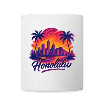 Honolulu Waikiki Capital Hawaii Aloha Gift - Mug - white - Front